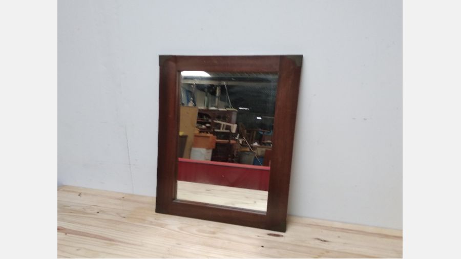 Espelho em madeira vintage anos 60